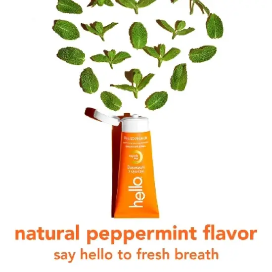 hello Vitamin C Teeth Whitening Toothpaste with Fluoride - Natural Peppermint - 4oz image {10}