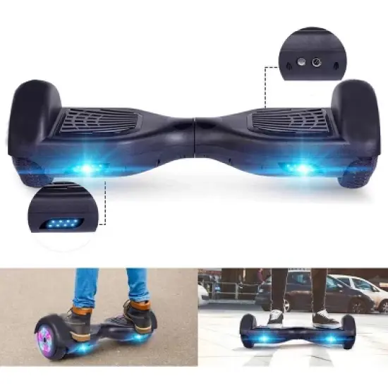 GlareWheel M2 Hoverboard Light Up Wheels Bluetooth Black image {5}