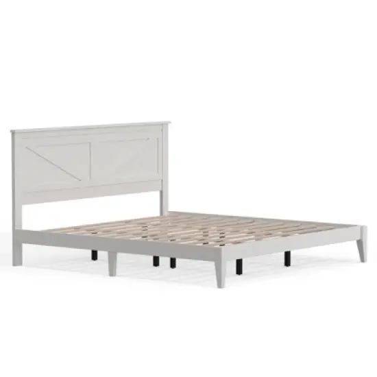 Glenwillow Home Farmhouse Solid Wood Platform Bed image {3}