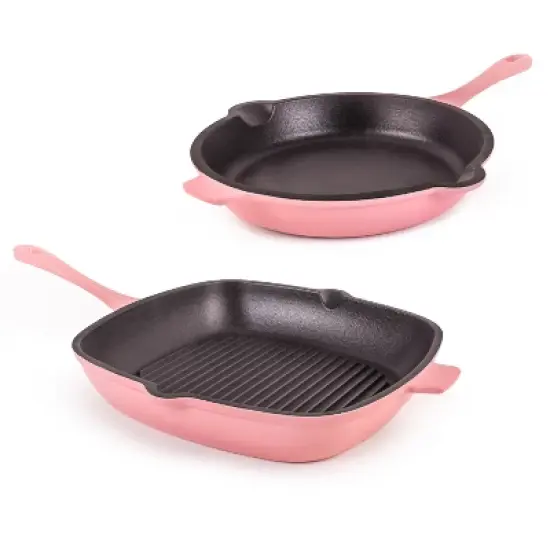 BergHOFF Neo 2Pc Cast Iron Cookware Set, 10" Fry Pan & 11" Grill Pan image {16}