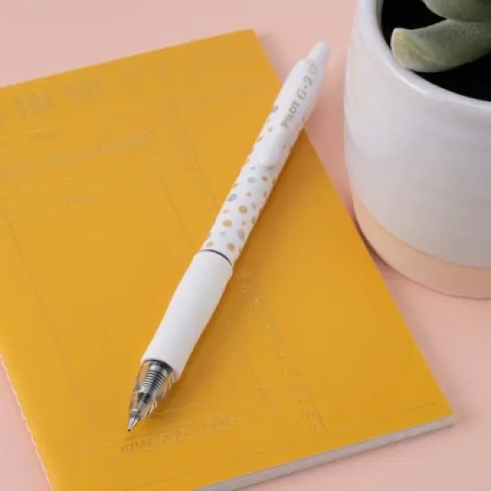 Pilot 5pk G2 Design Collection Dots Gel Pens Fine Point 0.7mm Black Ink image {2}