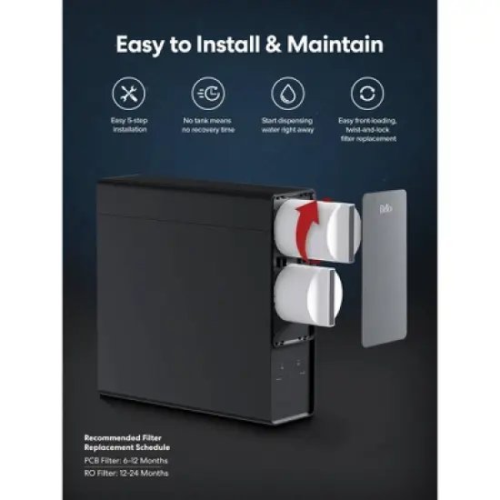 BRIO Tankless RO Reverse Osmosis Water Filtration System 800GPD image {7}