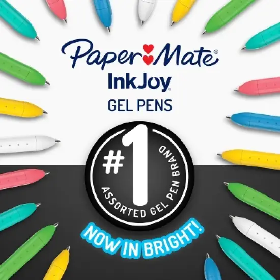 Paper Mate Inkjoy Gel Bright 10ct image {1}