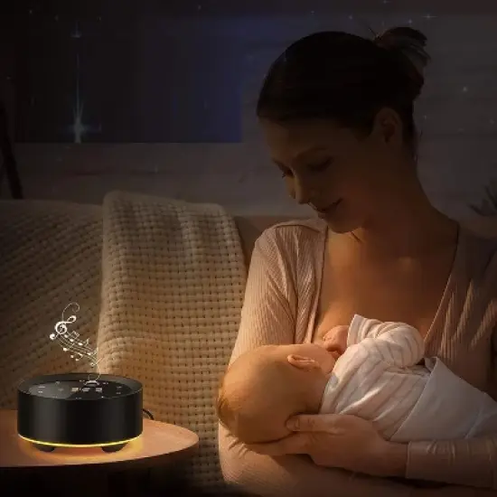 Letsfit  Noise Machine with Alarm Clock Full Touch Control, Sleep Sound Machine for Home and Office - SP1 image {4}