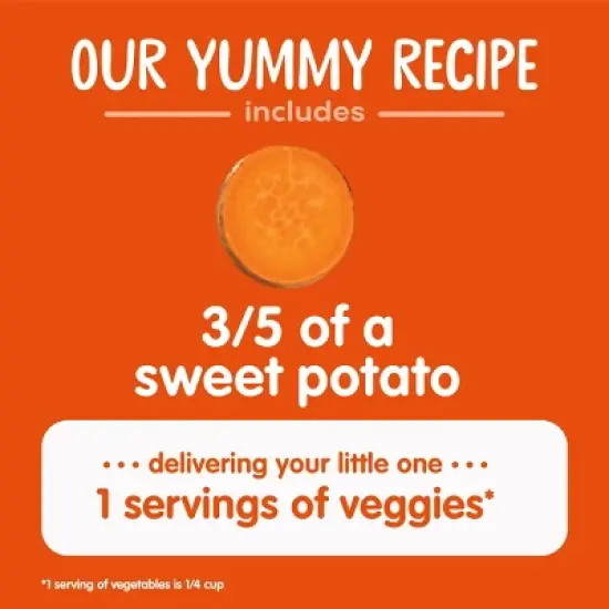 Happy Baby Organics Clearly Crafted Stage 1 Sweet Potatoes Jar - 4oz image {1}