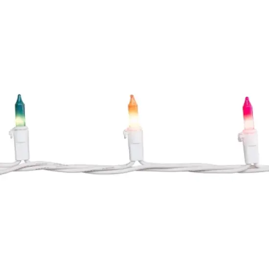 Northlight Mini Pastel Christmas Light Set - Multi-Color - 7' White Wire - 35ct image {9}
