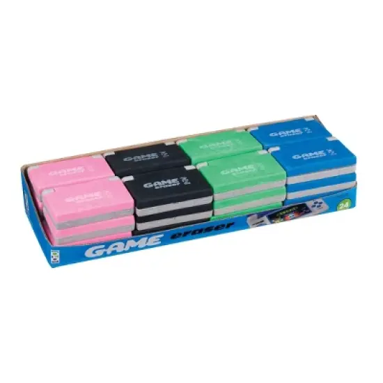 Geddes Video Game Erasers - 24 per Tub image {3}