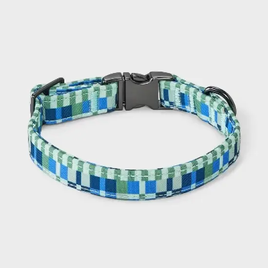 Fashion Geo Check Dog and Cat Collar - Boots & Barkley&trade; image {1}
