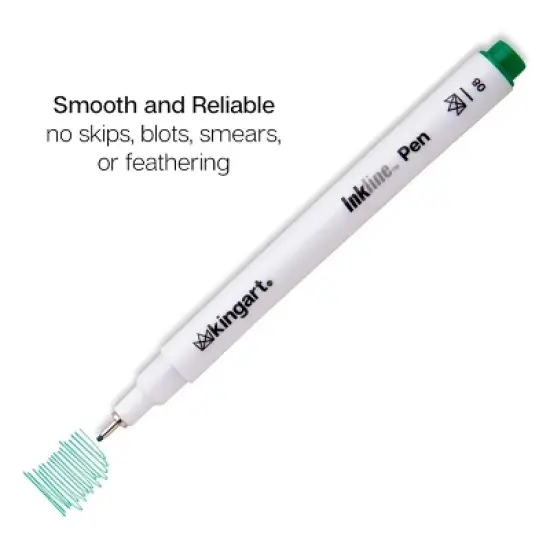 KINGART PRO Inkline Fine Line Pens, 8 Colors, Size 8 image {3}