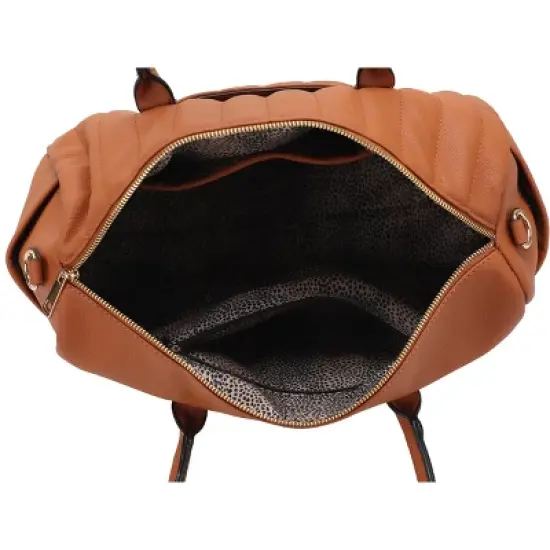 MKF Collection Luana Quilted Vegan Leather Women&rsquo;s Duffle Bag by Mia K image {8}