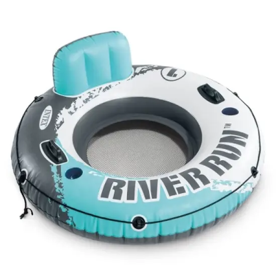 Intex River Run 1 Water Inflatable Tube Raft & Mega Chill Inflatable Cooler image {2}