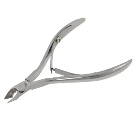 Unique Bargains Metal Straight Blades Compact Mini Cuticle Scissors Nippers 3.7" x 2.4" 1 Pc image {3}