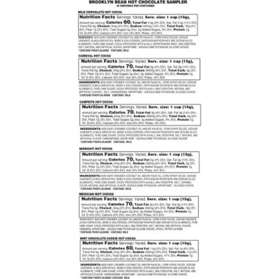 Brooklyn Bean Roastery, Flavored Hot Cocoa Pods,2.0 Keurig,Variety Pack,40 Count image {2}