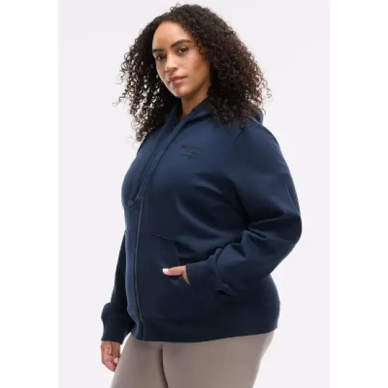 Peloton Women's Fleece Full Zip, Deep Navy image {1}