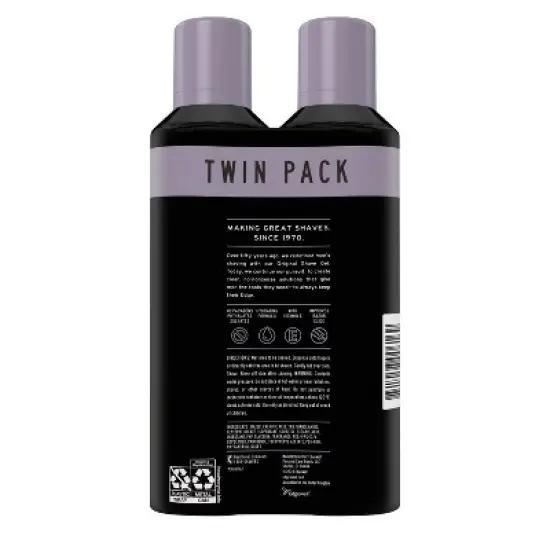 Edge Extra Moisturizing Shave Gel Twinpack - 14oz image {7}