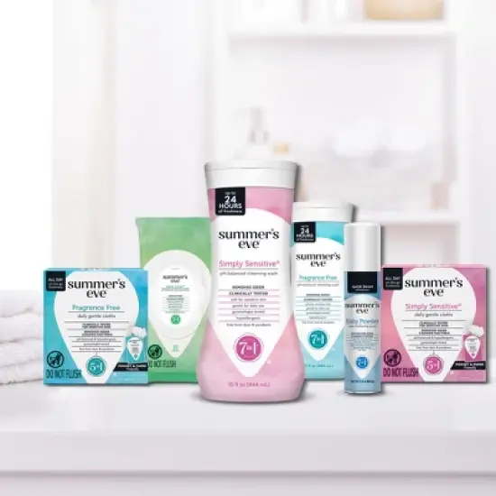 Summer's Eve Sensitive Feminine Wipes - 32ct image {6}