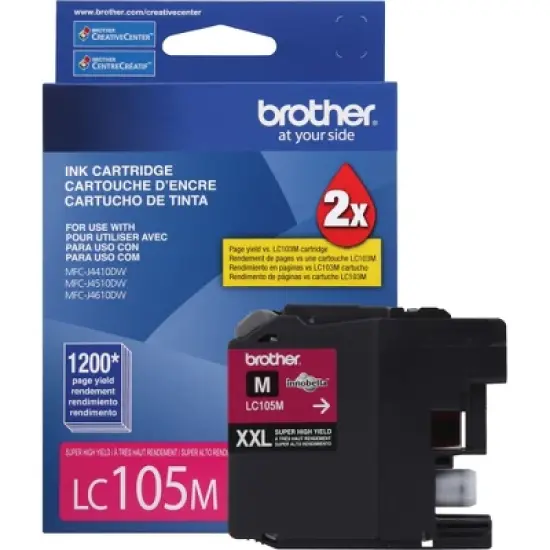 Brother LC105M Innobella Super High-Yield Ink Magenta image {2}