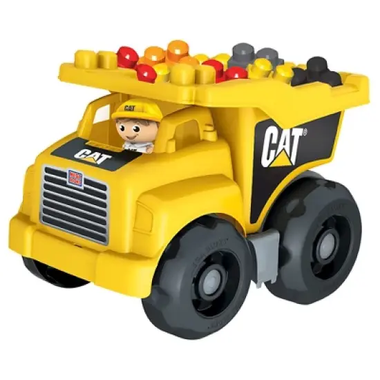 MEGA BLOKS CAT Large Dump Truck Building Toy - 25pcs image {9}