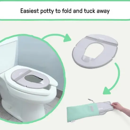 Ingenuity Foldaway Travel Potty Seat - Gray image {2}