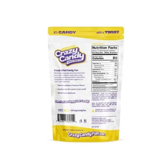 Crazy Candy Freeze Dried Candy - Lemon - 2.4oz image {3}