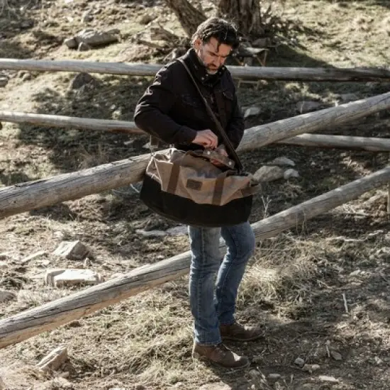 Barebones Brown Neelum Duffel Bag image {7}