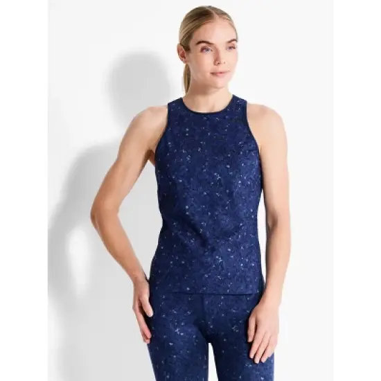 NIC + ZOE Spotted Blues Flexfit High Neck Tank image {1}