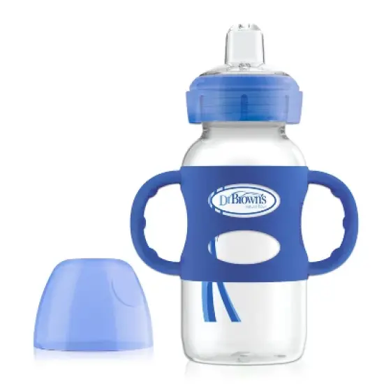 Dr. Brown's Wide-Neck Sippy Bottle with Handles - 2pk image {1}