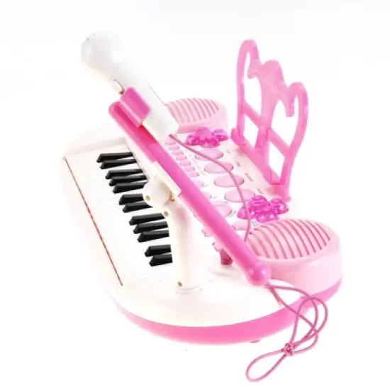 Link Link Worldwide Ready! Set! Play! 31-Key Electronic Keyboard Piano With Microphone, Musical instrument For Kids image {12}