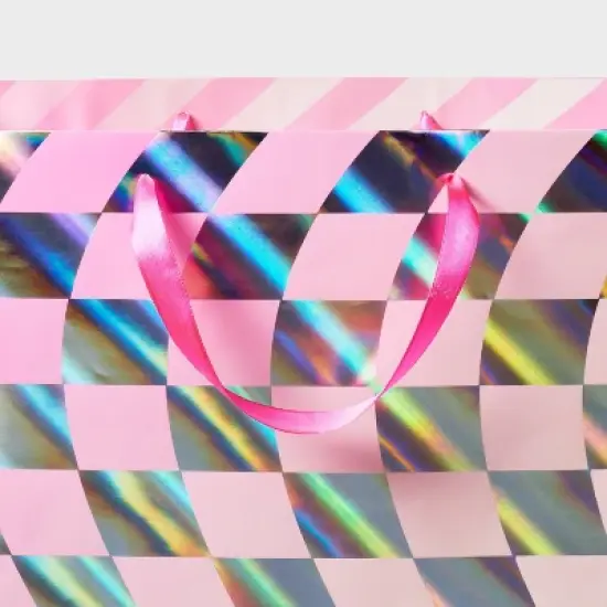 Checkered Jumbo Gift Bag - Spritz&trade; image {2}