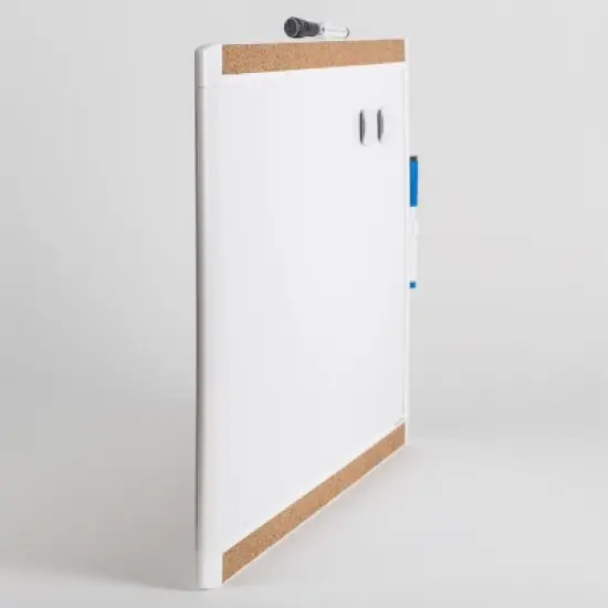 U Brands 16"x20" Pin-it Frame Magnetic Dry Erase Board Value Pack image {2}