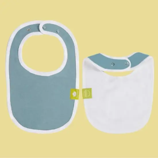 KeaBabies 8pk Organic Baby Bibs for Boy, Baby Drool Bib for Baby Boys and Girls, Infant Teething Bibs  (Daybreak) image {2}