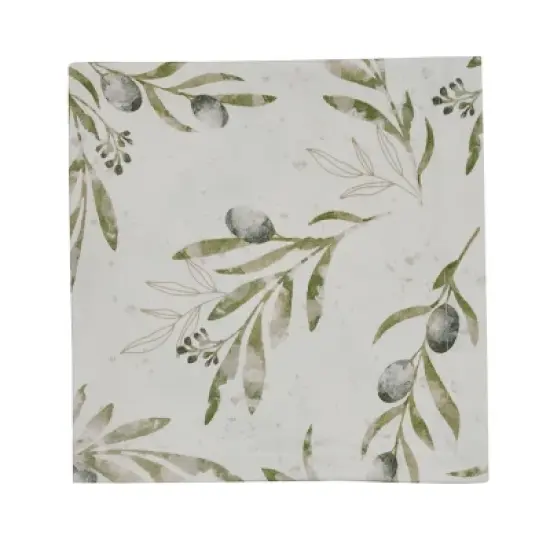 Split P Olive Leaves Napkin Set of 4 image {4}