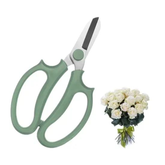 Unique Bargains Stainless Steel Garden Comfortable Grip Pruning Shears image {6}