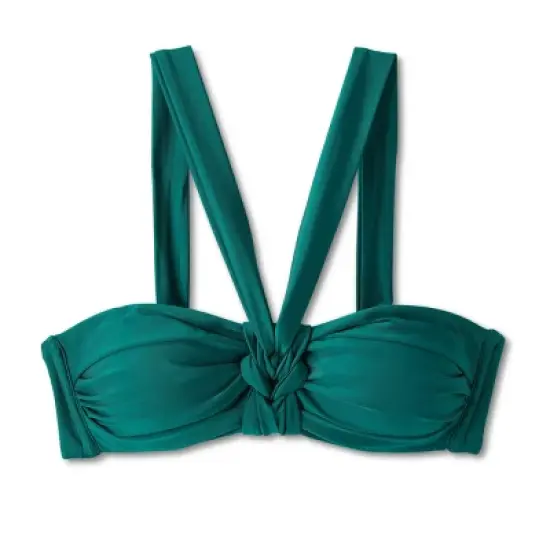 Women's Twist Center Front Bandeau Bikini Top - Shade & Shore&trade; Green image {5}