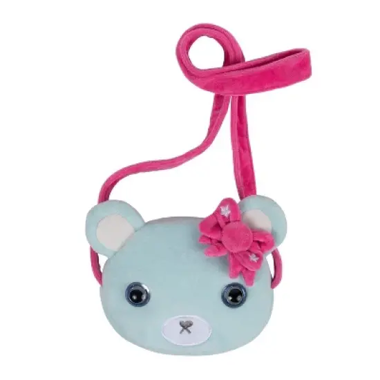 Adora Be Bright Purse for Little Girls - Stuffed Animal Bear Design - Eyes Light Up image {5}