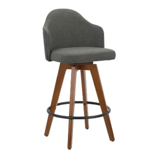 26" Ahoy Mid-Century Modern Counter Height Barstool - LumiSource image {12}