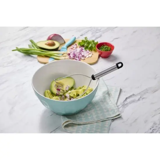 GoodCook Ready Wire Potato Masher: Stainless Steel & Plastic, Dishwasher-Safe, Black, 12" Length, 4" Width image {1}