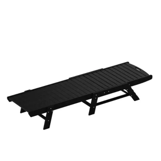 WestinTrends Poly Reclining Outdoor Patio Chaise Lounge Chair Adjustable image {7}