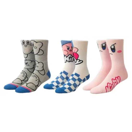 Kirby Athletic Casual Crew Socks for Men 3-Pack image {1}
