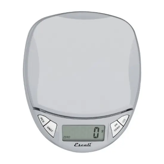 Escali Pico Digital Scale: Silver Kitchen Food Scale with Backlit Display, 11 lb Capacity, Battery Included image {5}
