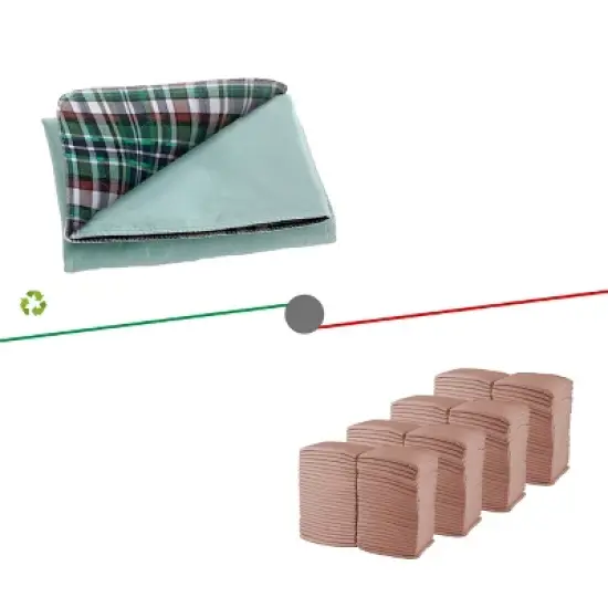 MaxProtect Highland Plaid Reusable Pee Pads for Dogs, Training Underpads - 18" x 24" image {3}