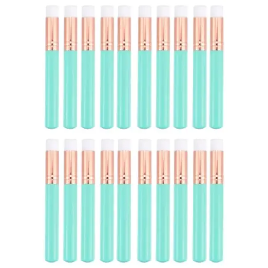 Unique Bargains 20 Pcs Makeup Brush Set, Travel Blending Foundation Contour Concealer Blusher Brush 10.3x1.4cm image {6}