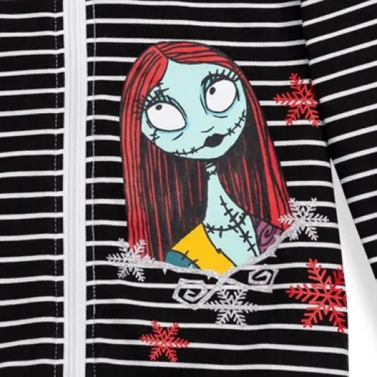 Disney Nightmare Before Christmas Sally Jack Skellington Girls French Terry Hoodie  Little Kid to Big Kid image {4}