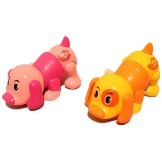 JuzToys 12pcs Colorful Dogs Wind Up Toys &ndash; Walking Dogs with Wagging Tails, Cute Animal Toys for Kids image {1}