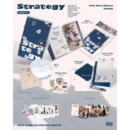 TWICE - STRATEGY (Highlight Ver.) (CD) image {1}