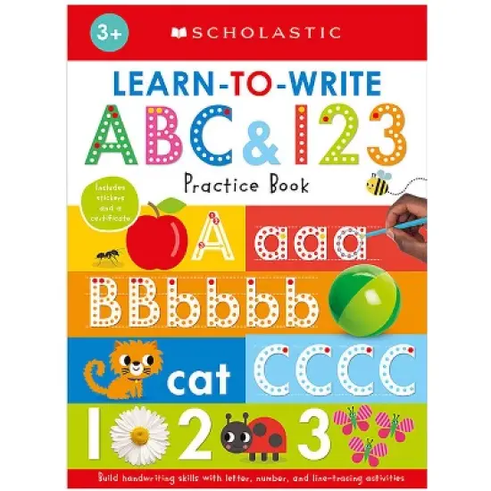 Learn to Write ABC & 123: Scholastic Early Learners (Workbook) - (Paperback) image {1}