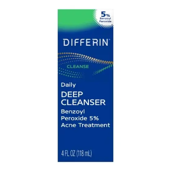 Differin Daily Acne Face Wash Cleanser with Benzoyl Peroxide - 4 fl oz image {8}