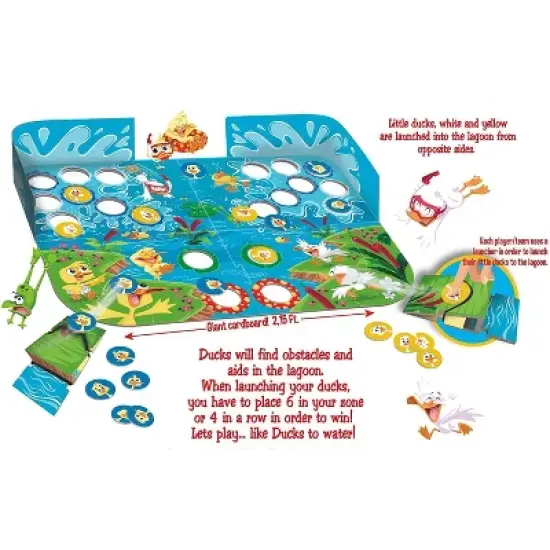 Bontus Like Ducks To Water Family Board Game | For 2-4 Players image {1}