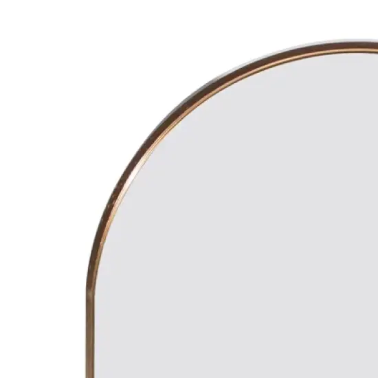 Serio 65" Height x 22" Width Oversize Arch-Crowned Top Full Length Floor Mirror with Stand-The Pop Home image {7}