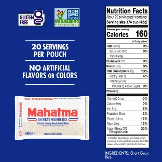 Mahatma Enriched Extra Long Grain Rice image {6}